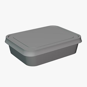 Basic Butter Spread Container Geometry Only No Textures No Materials 3D model