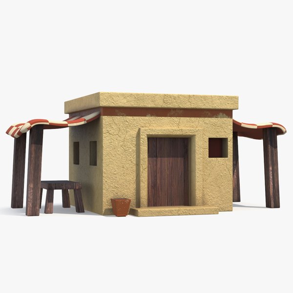 realisticarabianhousewithshedsandbench3dmodel000.jpg