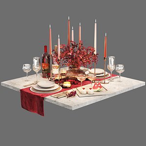 3D Tableware 04 serving decoration