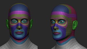 Male Base Mesh - With all Animation Loops 3D