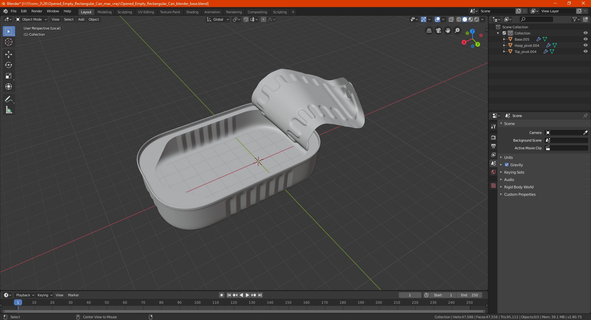3D Open Empty Rectangular Sardine Can model https://p.turbosquid.com/ts-thumb/IK/yXApHE/cr/openemptyrectangularsardinecanvray3dmodel023/jpg/1633933484/1920x1080/fit_q87/0a3cdb53162759f89759347fc65c7995a170b0df/openemptyrectangularsardinecanvray3dmodel023.jpg