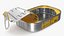 3D Open Empty Rectangular Sardine Can model