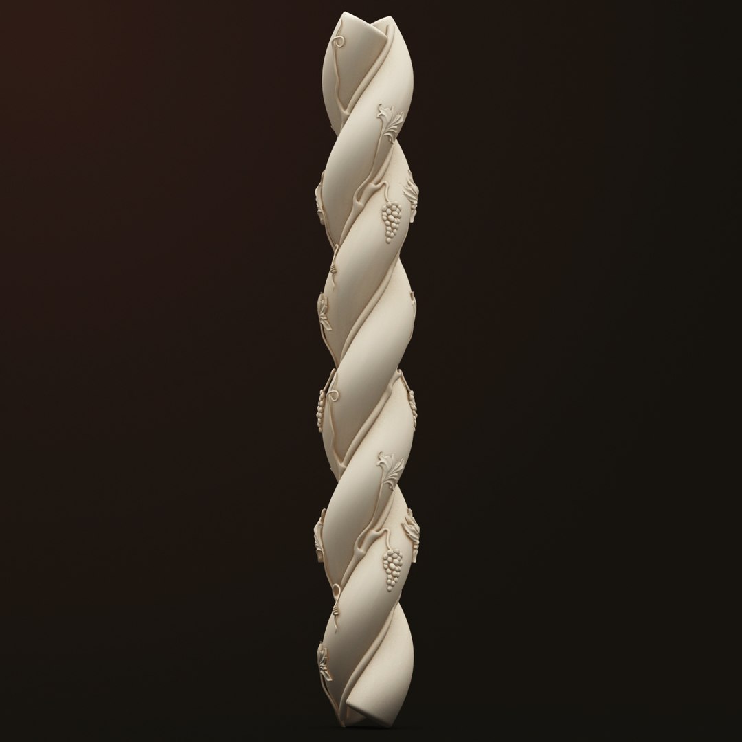 columns 7 set 3d dxf