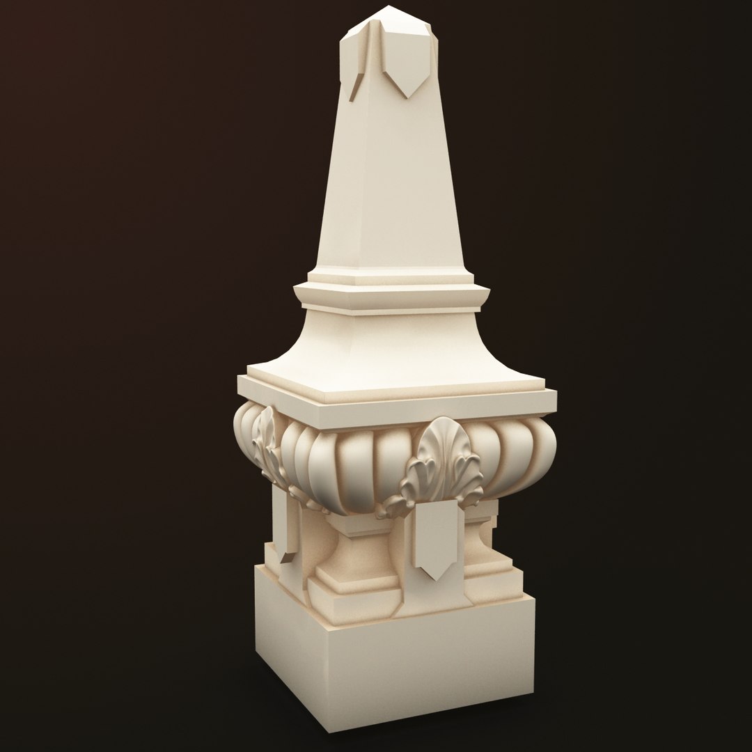 columns 7 set 3d dxf