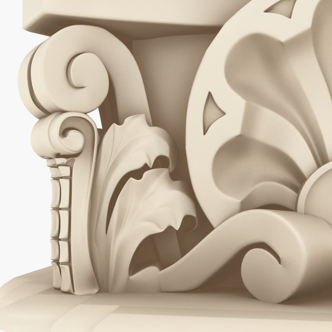 columns 7 set 3d dxf