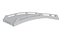 White Stone Bridge 3D Model - Chinese Flat Arch Footbridge for Garden Pond