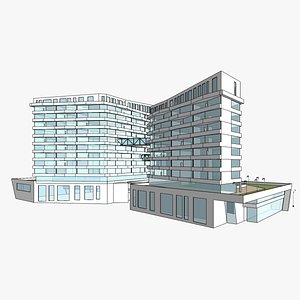 Sketchup Hospital Building V2