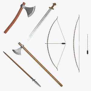 Viking Weapons 3D Models Collection 3