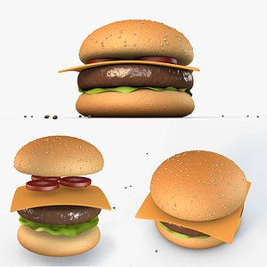 Animated Burger 3D