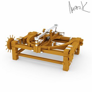3d catapult leonardo da model