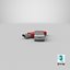 Promotional USB Stick Mockup 03 Red Open