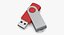 Promotional USB Stick Mockup 03 Red Open