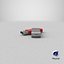 Promotional USB Stick Mockup 03 Red Open