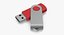 Promotional USB Stick Mockup 03 Red Open