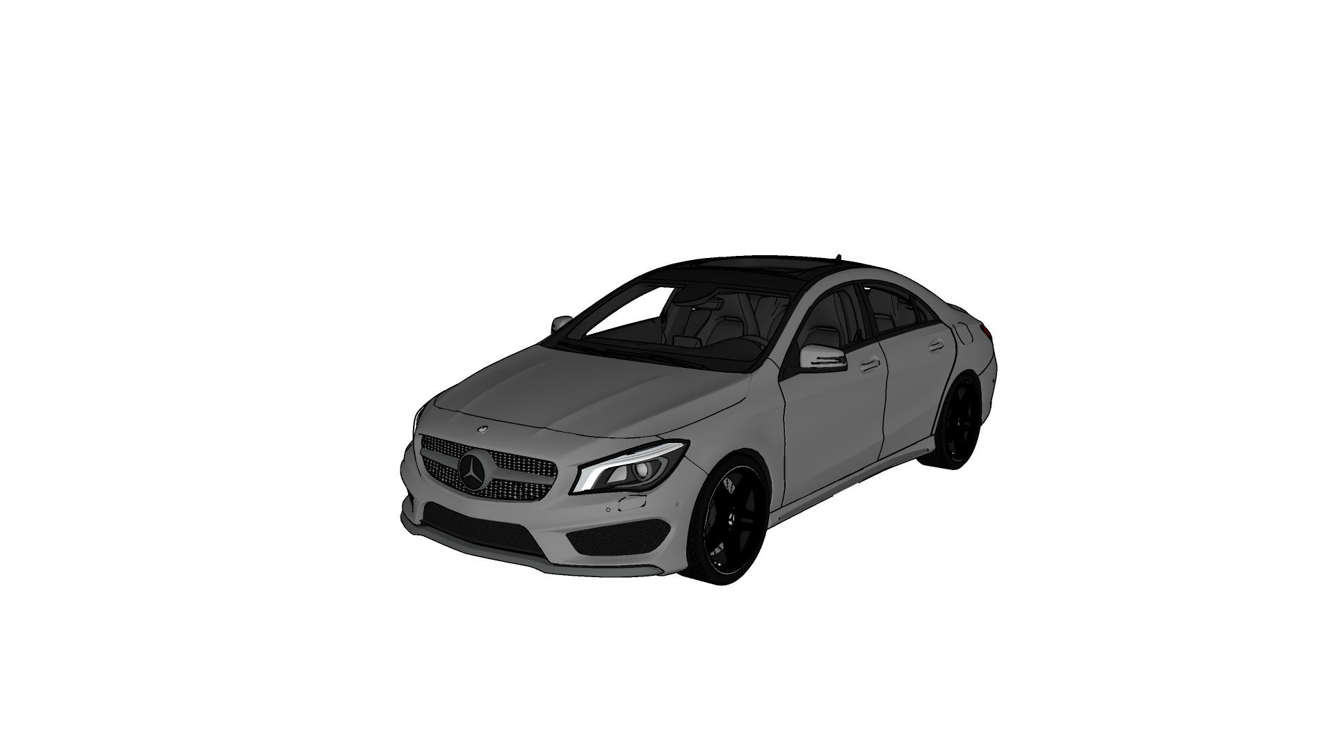 3D High-Quality Car - Mercedes CLA model - TurboSquid 2174196