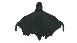 Low Poly Shrouded Specter Rigged Character With PBR Materials