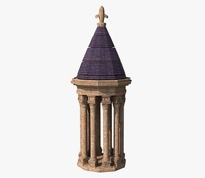 3D Free Classic  Mini Temple model