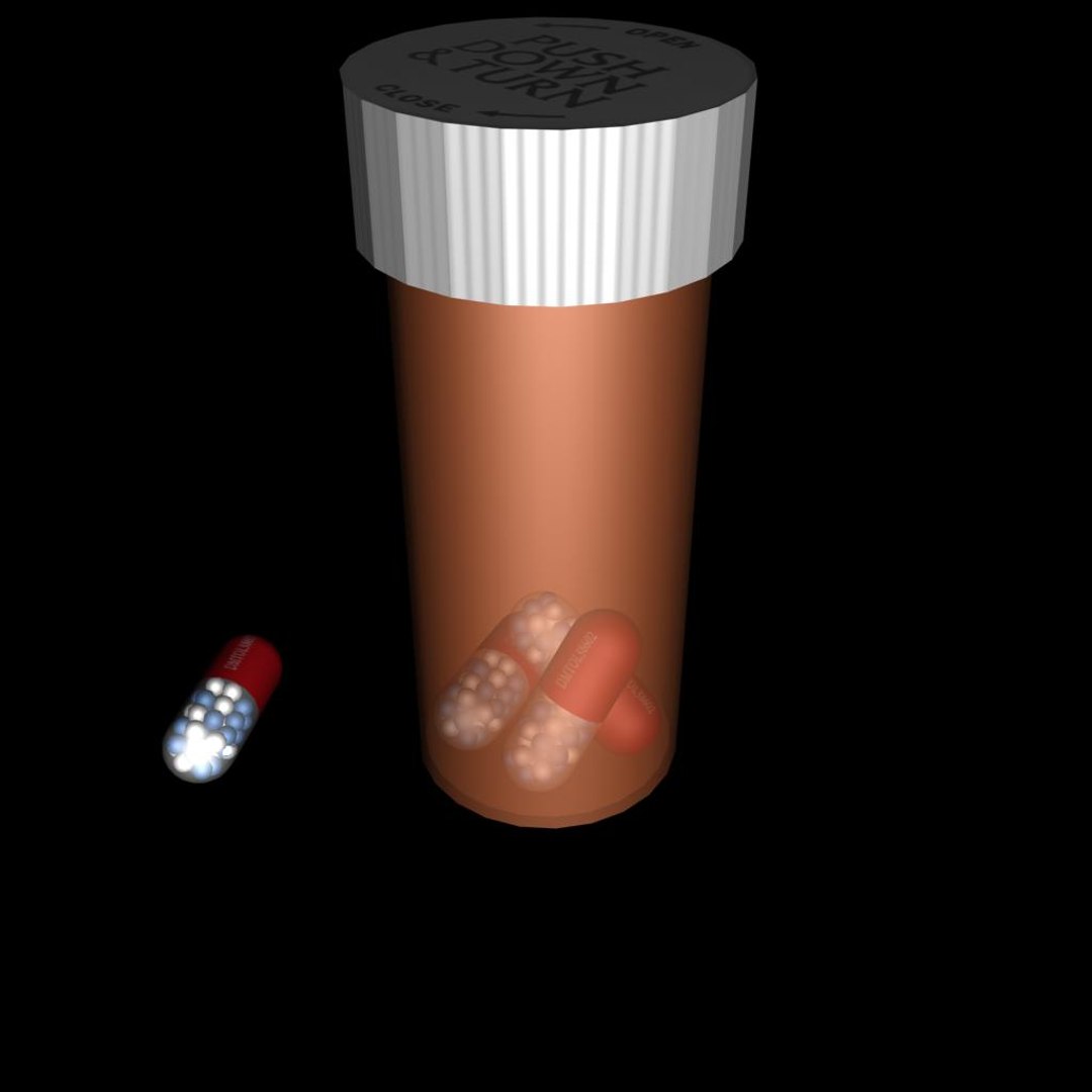 3d damnitol bottle pill