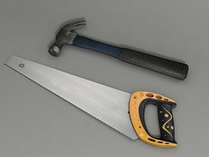 Hand Saw and Hammer