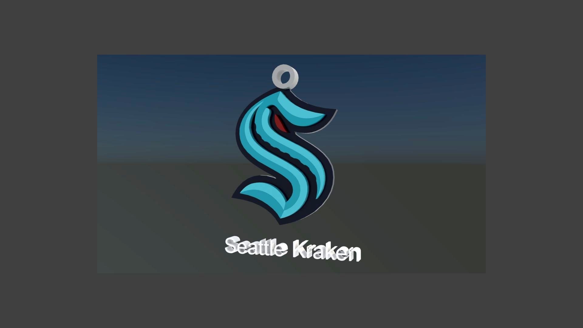 Seattle Kraken Keychan Shield Printable And PBR 3D Model - TurboSquid ...