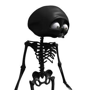 cartoon skeleton 3d 3ds