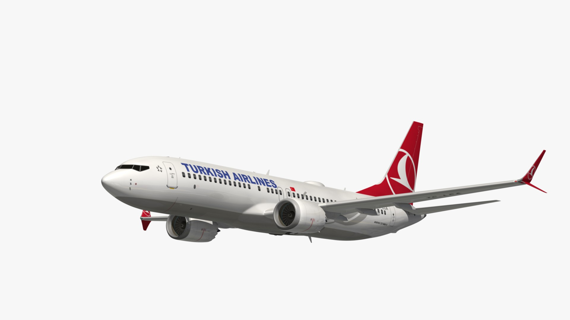 Boeing 737 Turkish 3D Model - TurboSquid 1661123