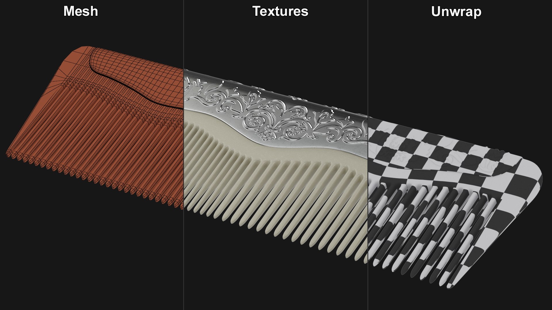 3D Deluxe Comb - TurboSquid 2077928