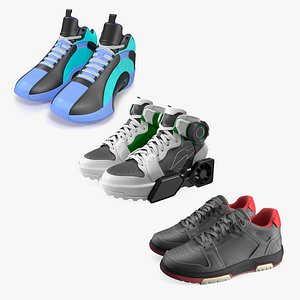 3D Sport Sneakers Collection model