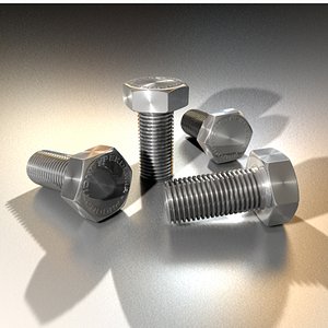 steel bolt 3d model