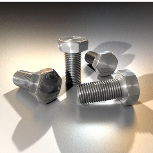 steel bolt 3d model