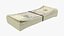 3D dollars bills banknotes