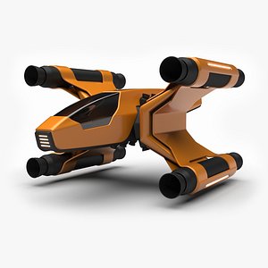3D model Spaceship Rigel