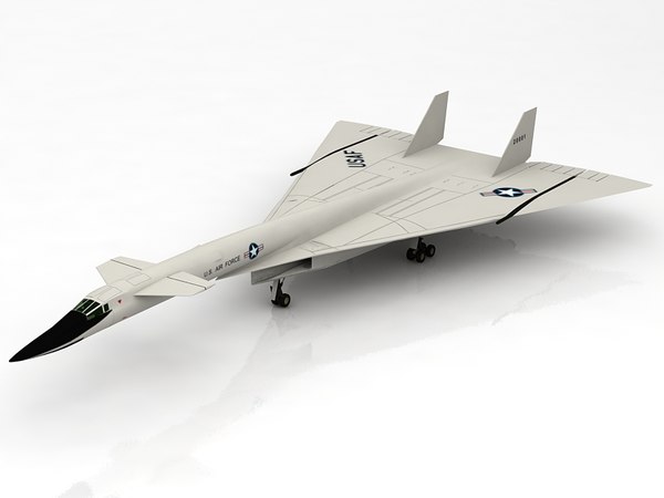 3D model XB-70 Valkyrie Supersonic US Aircraft