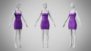 Dress 52 Royal Velvet Purple