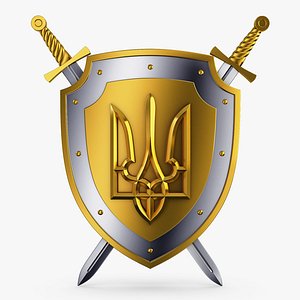 3D Coat of Arms of Ukraine M 1