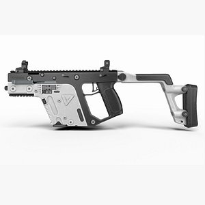 3D Vector Gun Low-poly 3D model