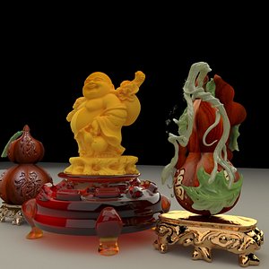 3D chinese buddha