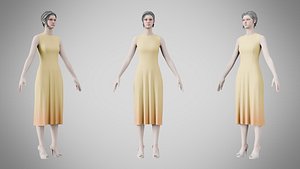Dress 43 Sweet Corn model