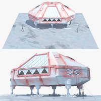 Antarctic Field Research Habitat with Monitoring Towers
