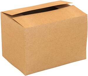 3D model Cardboard Box 01