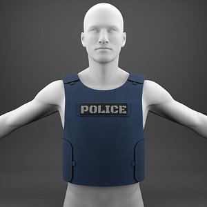 flak jacket bullet proof 3D