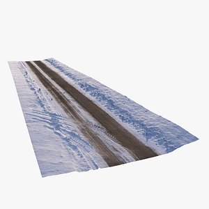 3D Snow road 15