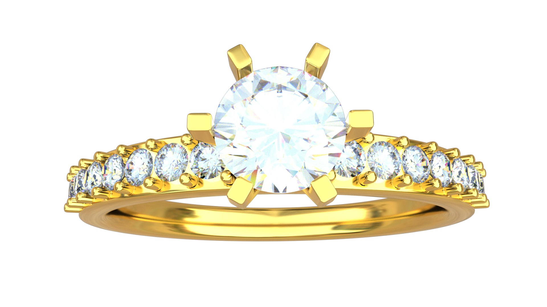 3D Diamond Crown Ring - TurboSquid 1972302