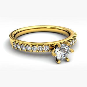 3D Diamond-Ring-Model Models | TurboSquid