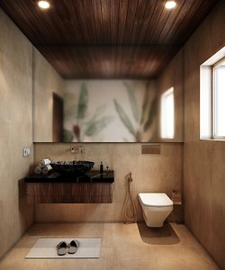 Powder Bathroom model