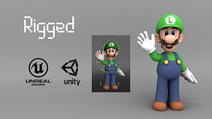 Luigi Rigged - Game ready