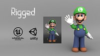 Luigi Rigged - Game ready