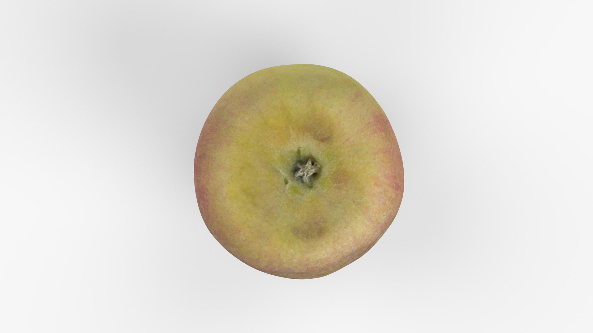 3D Photorealistic 3D Scan Of Rotten Wrinkly Overripe Old Ugly Apple ...