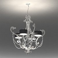 Cantori Chandelier Lago Foglia Argento