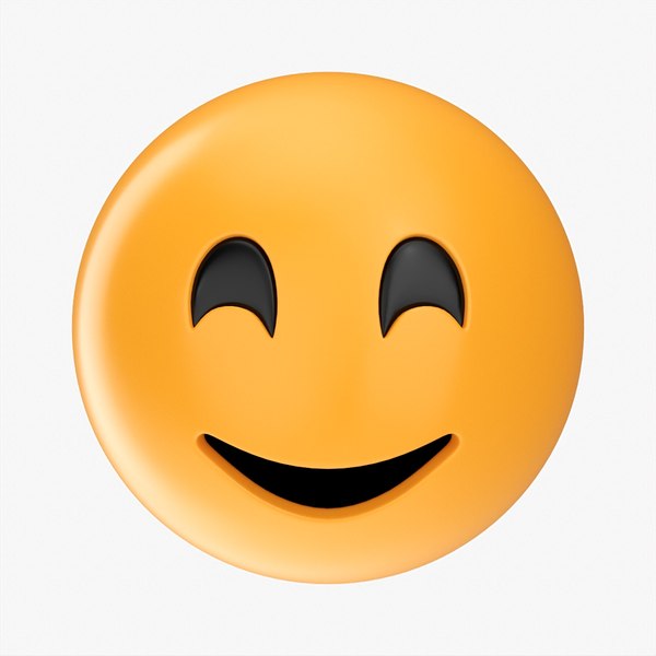 Emoji 043 Smiling with smiling eyes 3D model